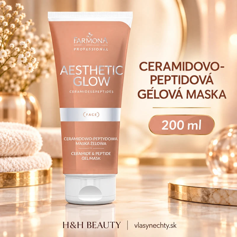Farmona aesthetic glow ceramid-peptidová gélová maska 200ml