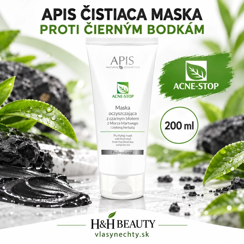 APIS ČISTIACA MASKA PROTI ČIERNÝM BODKÁM Acne-Stop 200ml