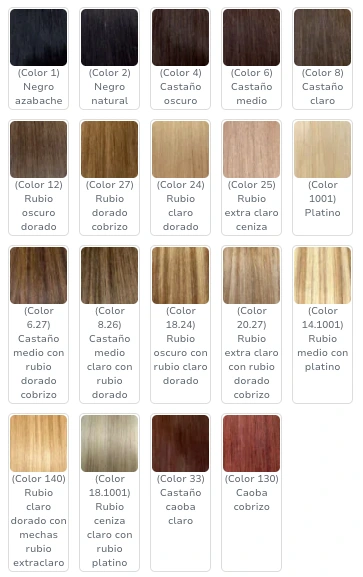 SANGRA HAIR TWENTY 160 , 8 kusov. Prírodné clip-in extenzie s hmotnosťou 160 g. 1