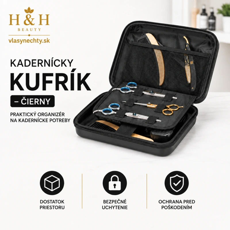 Kadernícky kufrík čierny