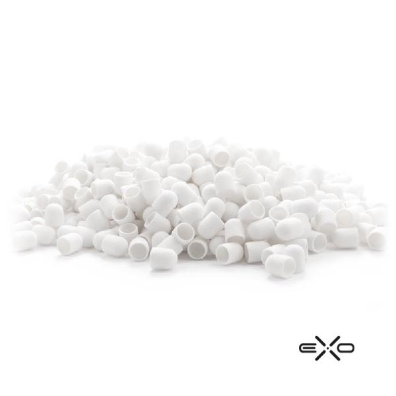 EXO BRÚSNE KOTÚČIKY 10mm/60 500 KS. HARD CAP BIELE 3