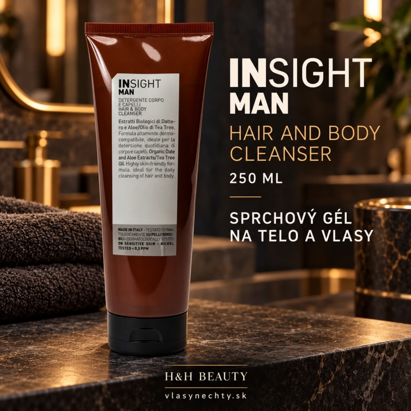INSIGHT MAN HAIR AND BODY CLEANSER 250 ML - SPRCHOVÝ GÉL NA TELO A VLASY