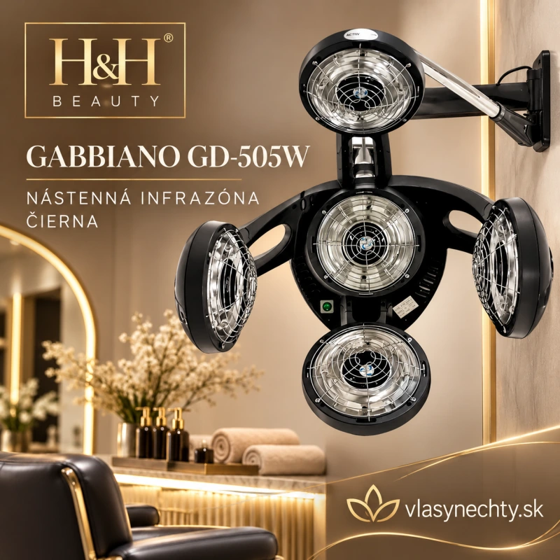 Gabbiano Nástenná infrazóna Gabbiano GD-505W čierna