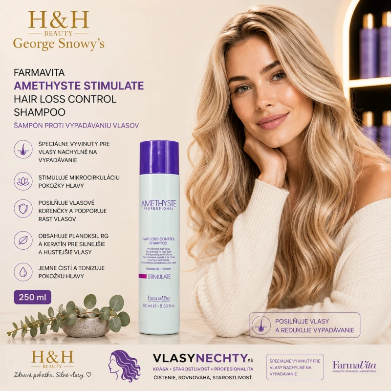 Farmavita Amethyste Stimulate Hair Loss Control Shampoo 250 ml