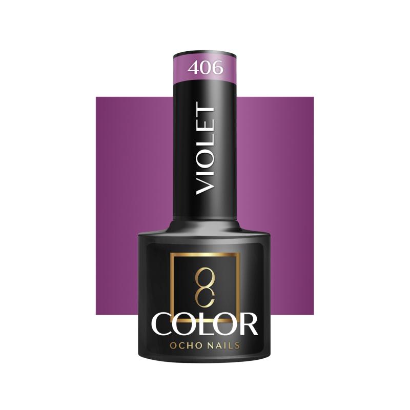 OCHO NAILS HYBRIDNÝ LAK NA NECHTY violet 406 -5 g