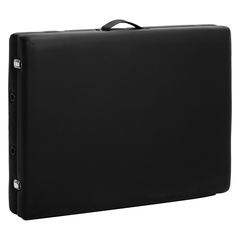 BALANCE – skladací masážny stôl, hliníkový, 2-segmentový, čierny 13