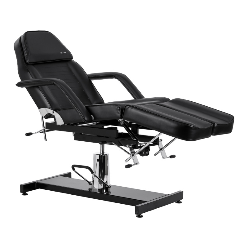 Hydraulické kozmetické kreslo na pedikúru Sillon 210 s kolískom a deliteľnou opierkou na n 2