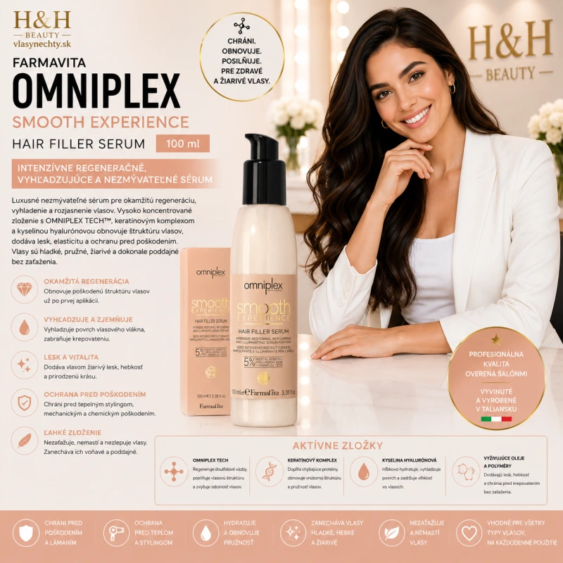 Farmavita OMNIPLEX SE Filler Serum 100 ml, Intenzívne regeneračné,