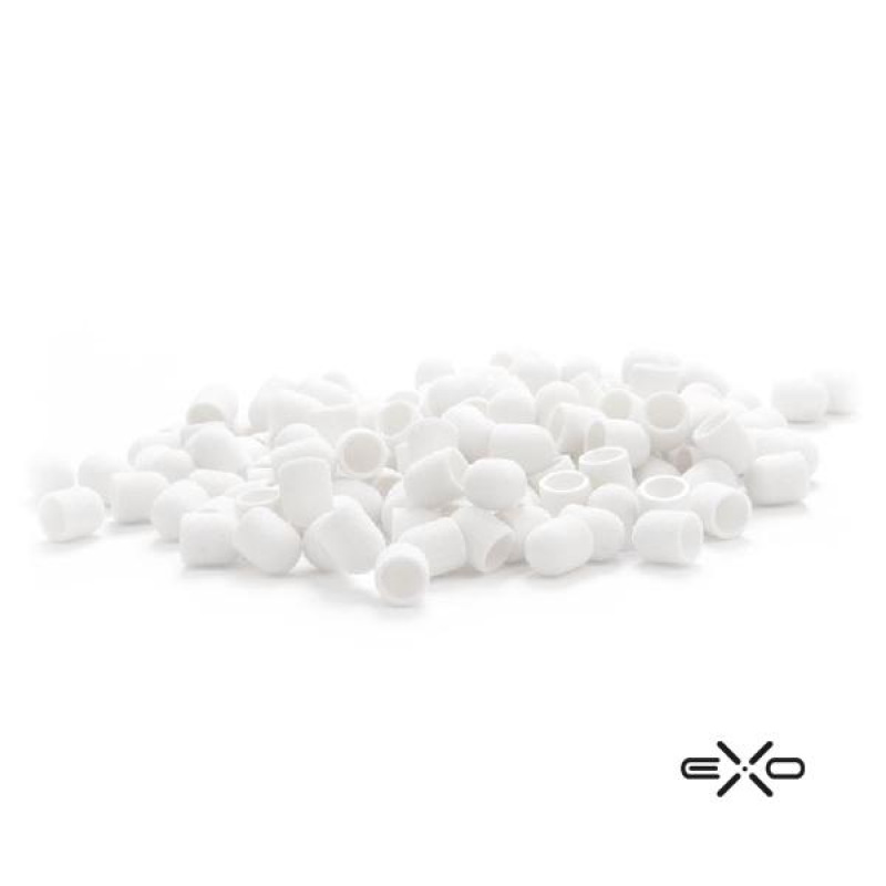 EXO BRÚSNE KOTÚČIKY 10mm/60 100 KS. HARD CAP BIELE 3