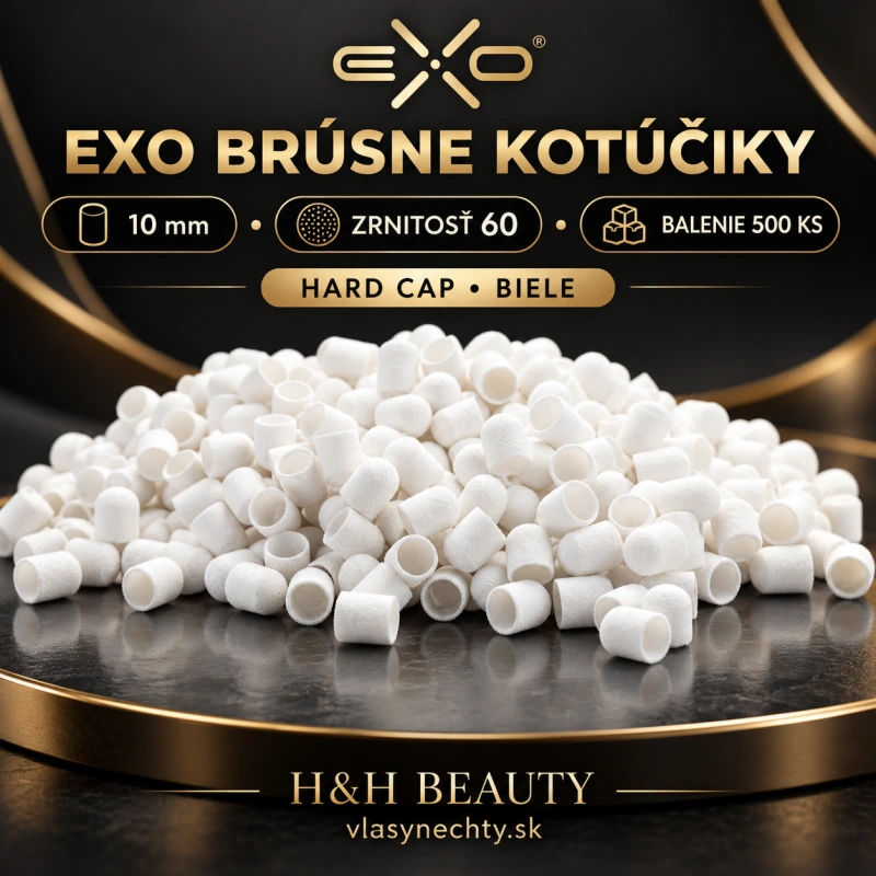 EXO BRÚSNE KOTÚČIKY 10mm/60 500 KS. HARD CAP BIELE