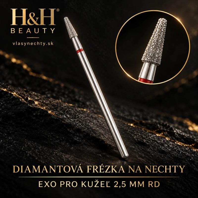 DIAMANTOVÁ FRÉZKA NA NECHTY EXO PRO KUŽEĽ 2,5MM RD