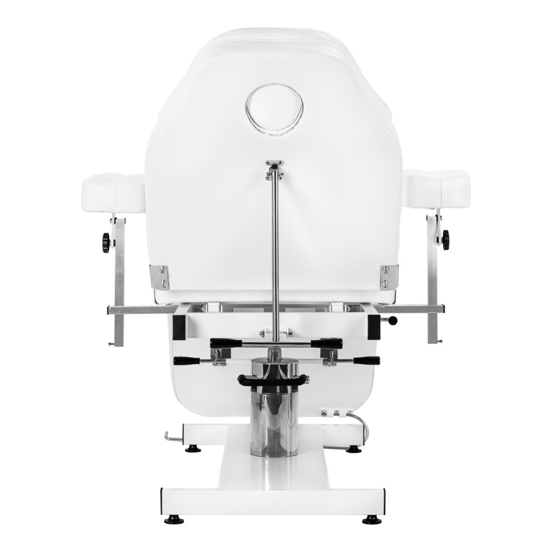 Fotel kosmetyczny hydrauliczny Sillon A 210DH z kołyską biały 6