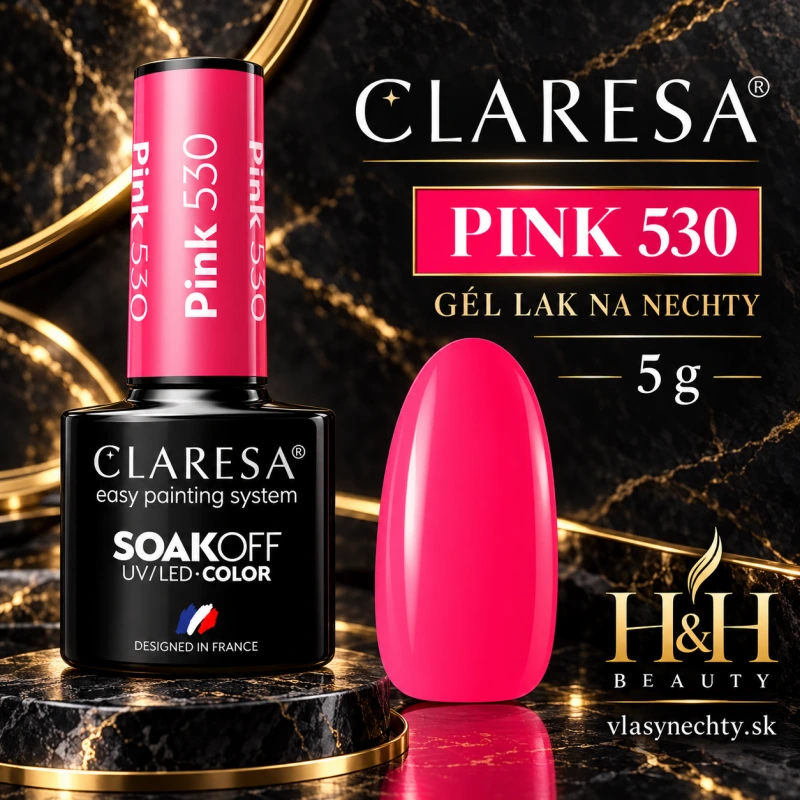 CLARESA GÉL LAK NA NECHTY PINK 530 -5g