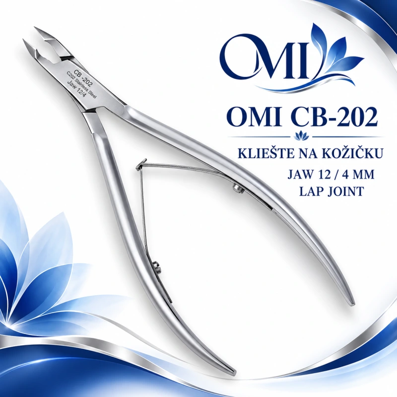 KLIEŠTE OMI CB-202 CUTICLE NIPPER JAW12/4MM LAP JOINT