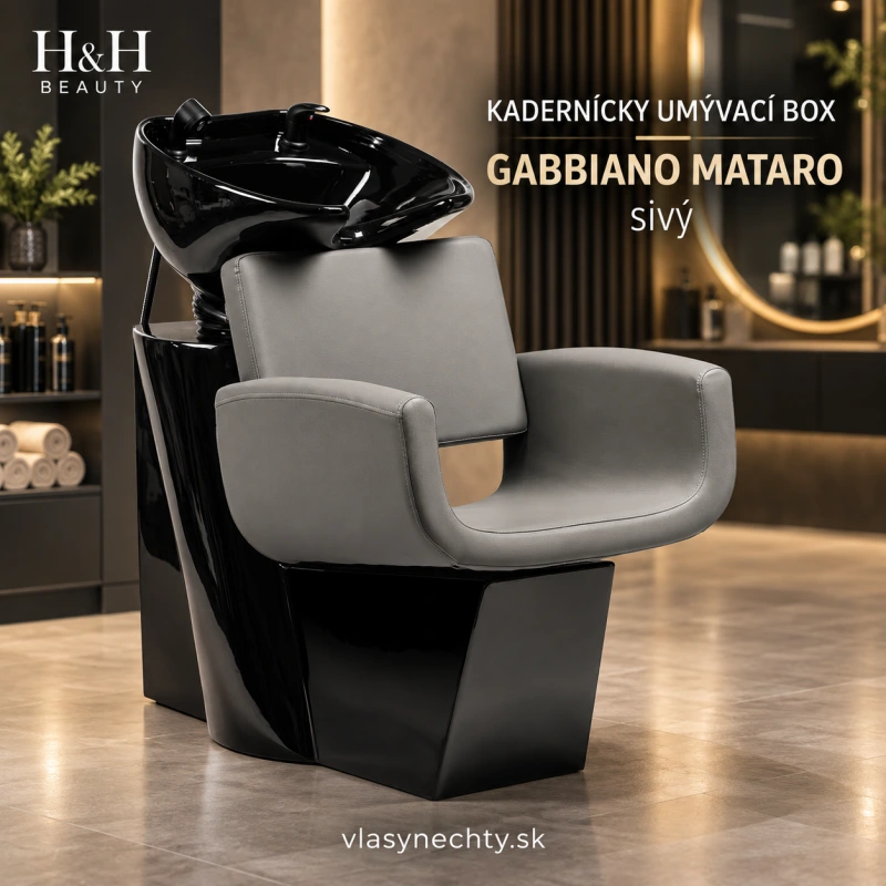 KADERNÍCKY UMÝVACÍ BOX GABBIANO Mataro Sivá