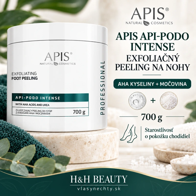 Exfoliačný peeling na nohy s AHA kyselinami a močovinou Apis Api-Podo Intense 700g