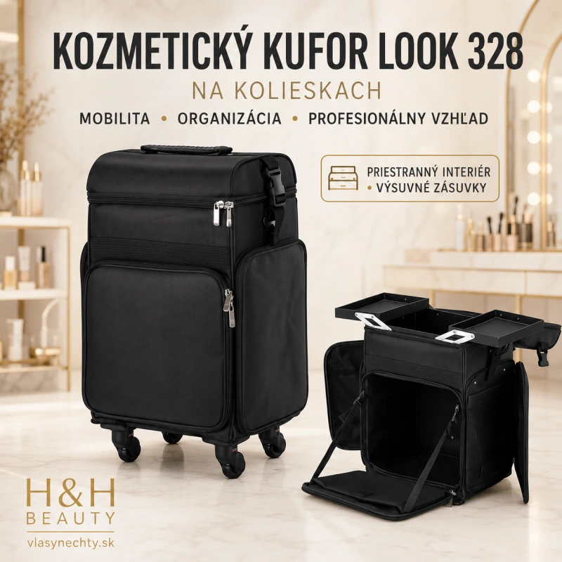 Kozmetický kufor Look 328 na kolieskách