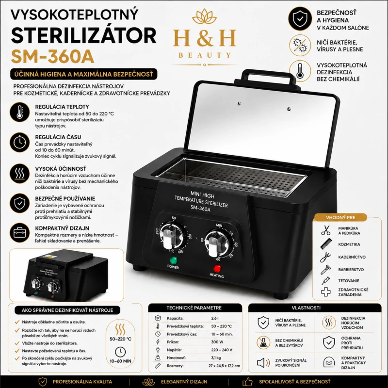 Vysokoteplotný sterilizátor SM-360A
