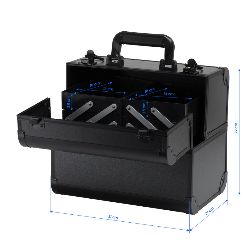 Kozmetický kufrík SC 40 čierny 11