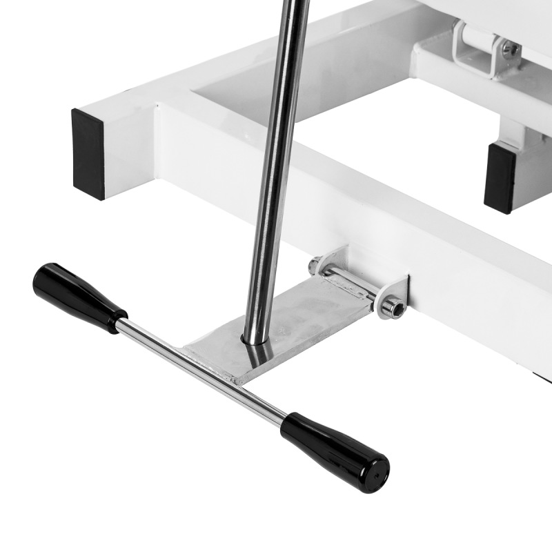 Fotel kosmetyczny hydrauliczny Sillon A 210DH z kołyską biały 11