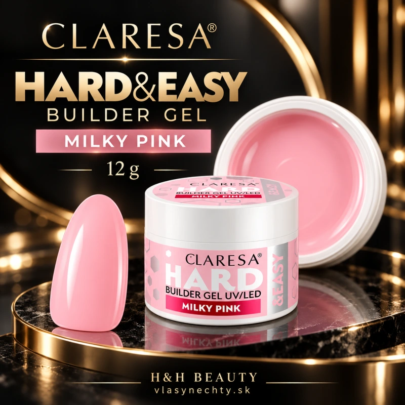 CLARESA HARD&EASY BUILDER GEL MILKY PINK 12g