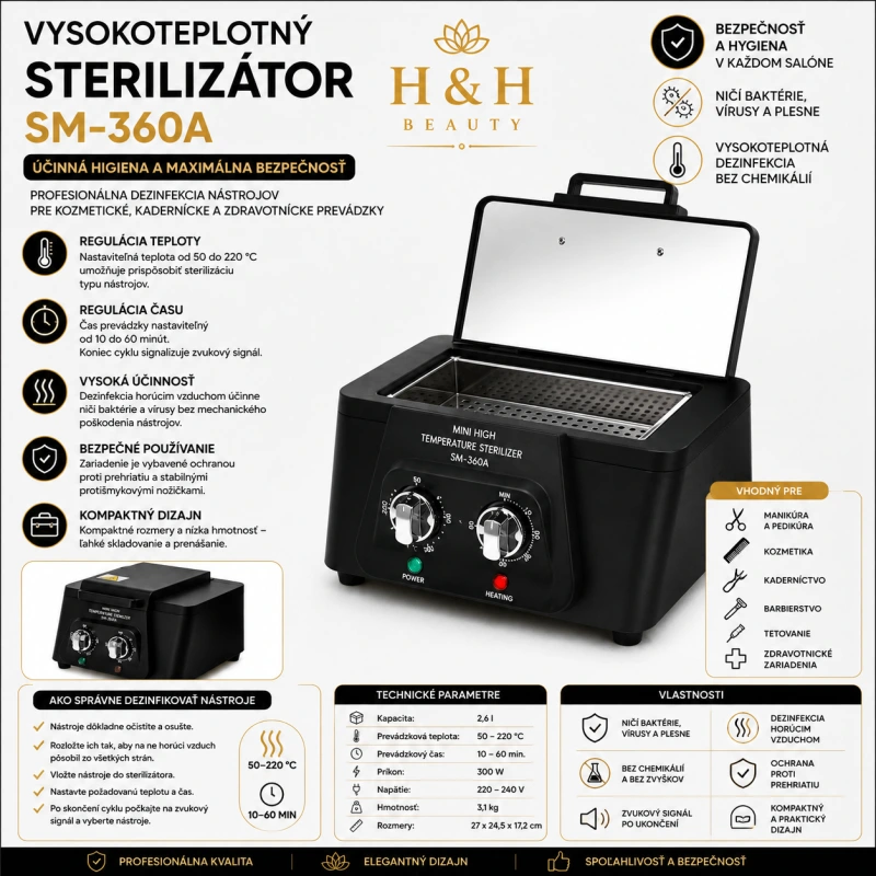 Vysokoteplotný sterilizátor SM-360A