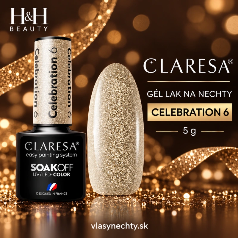 CLARESA GÉL LAK NA NECHTY CELEBRATION 6 5G