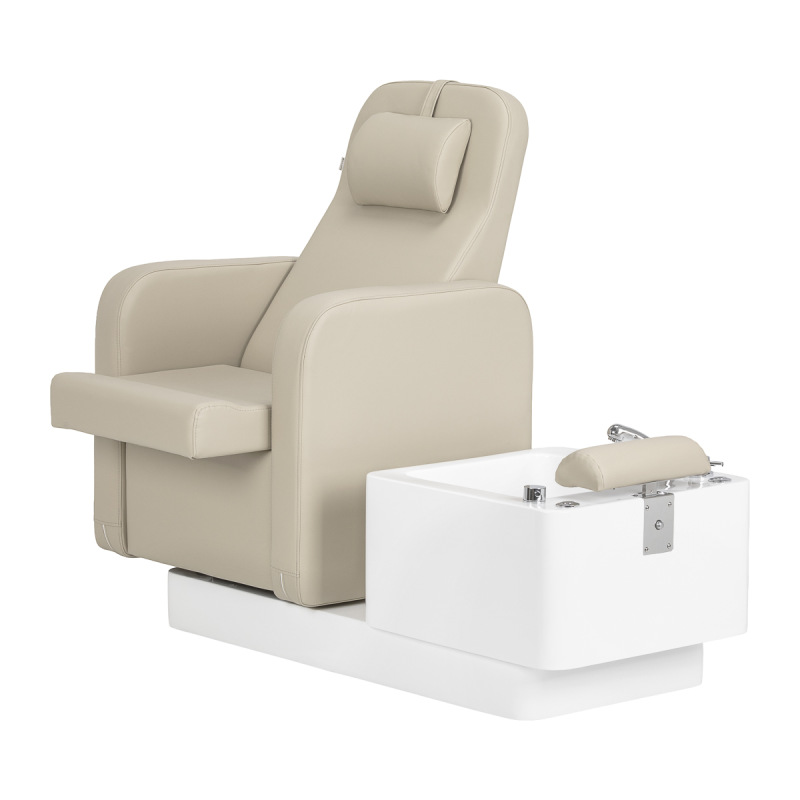 Kozmetické kreslo SPA na pedikúru Sillon Elysia krémový 2