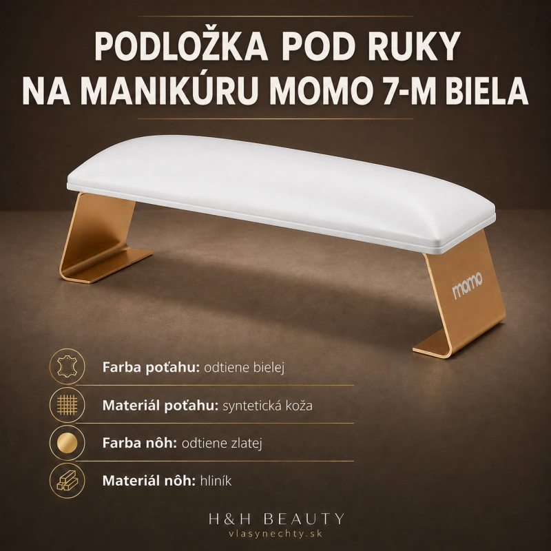 PODLOŽKA POD RUKY NA MANIKÚRU Momo 7-M biela