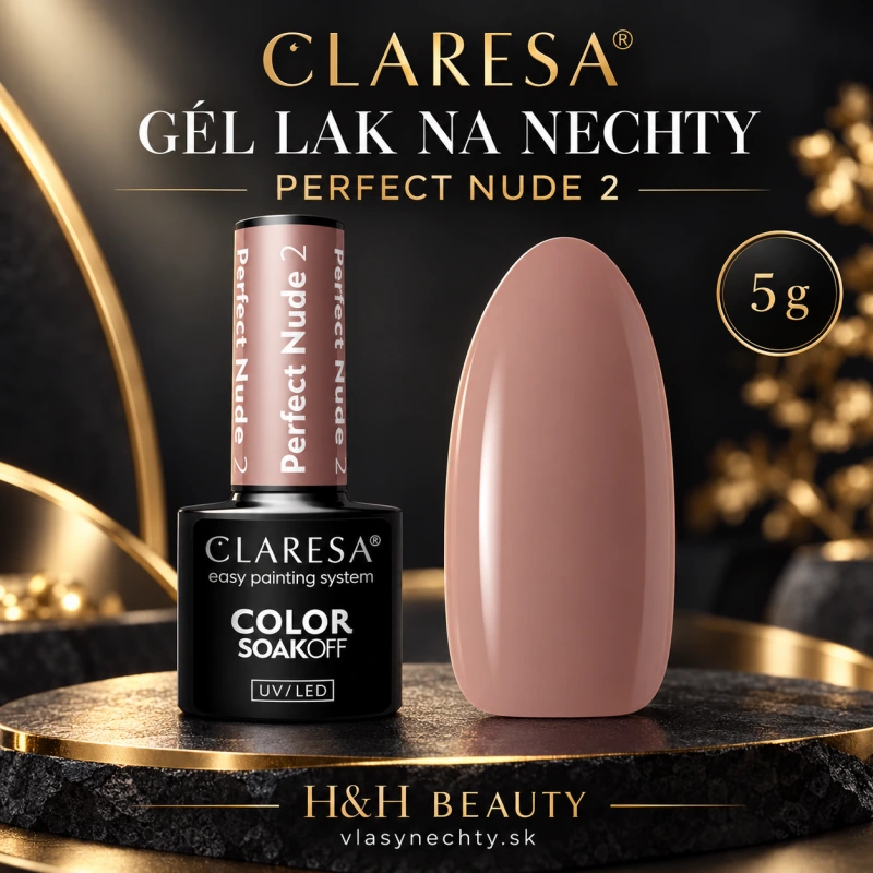 CLARESA GÉL LAK NA NECHTY PERFECT NUDE 2 5G