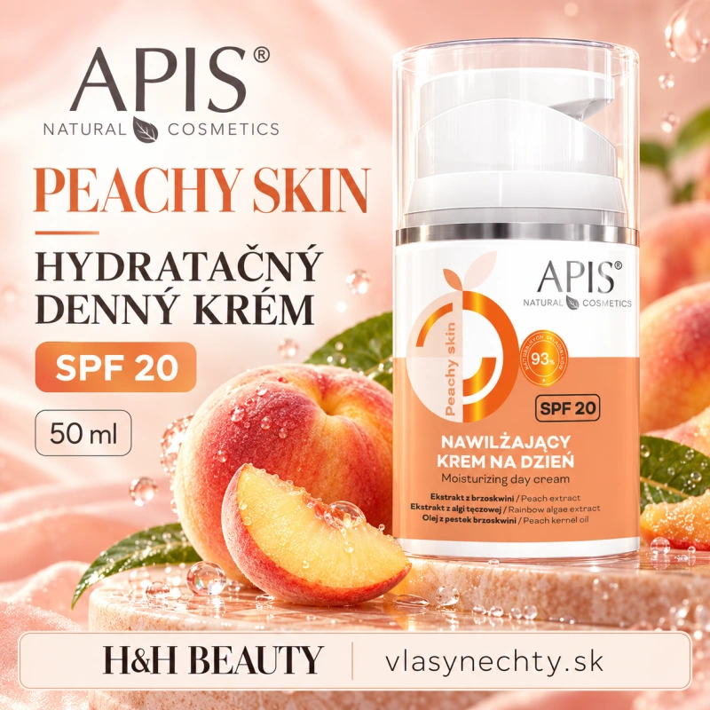 Apis PEACHY SKIN – Hydratačný denný krém SPF 20 (50 ml)