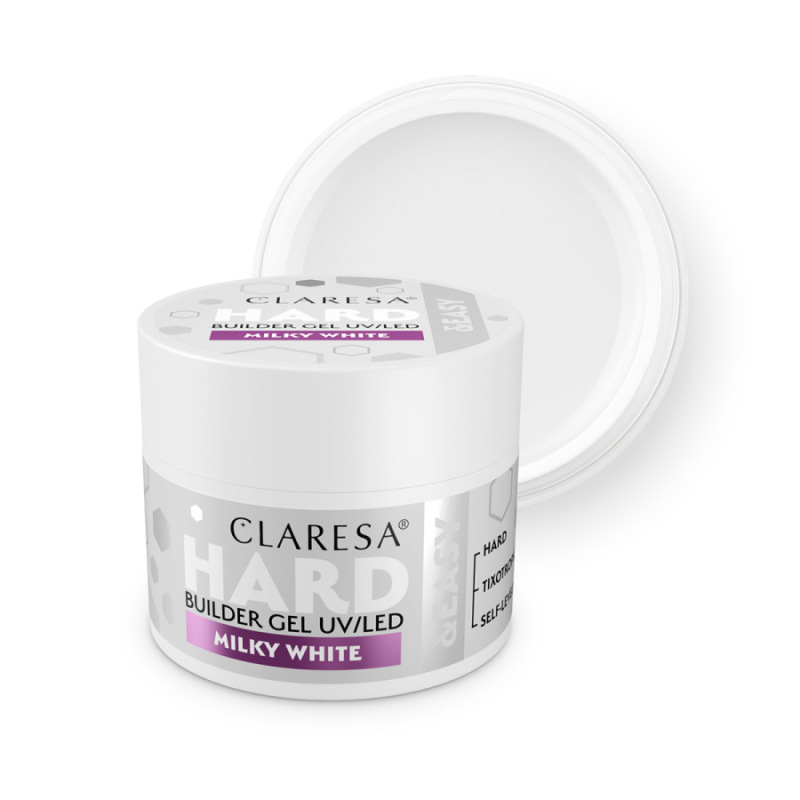CLARESA HARD&EASY BUILDER GEL MILKY WHITE 45g 6