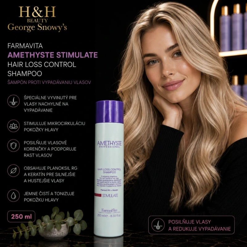 Farmavita Amethyste Stimulate Hair Loss Control Shampoo 250 ml 2