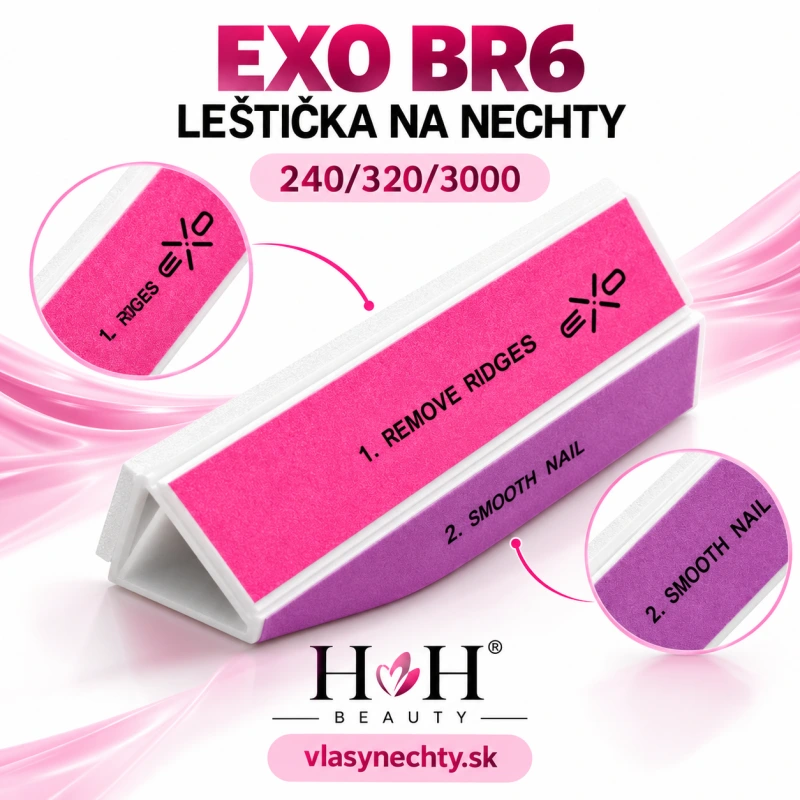 Leštička na nechty bufer EXO BR6 240/320/3000