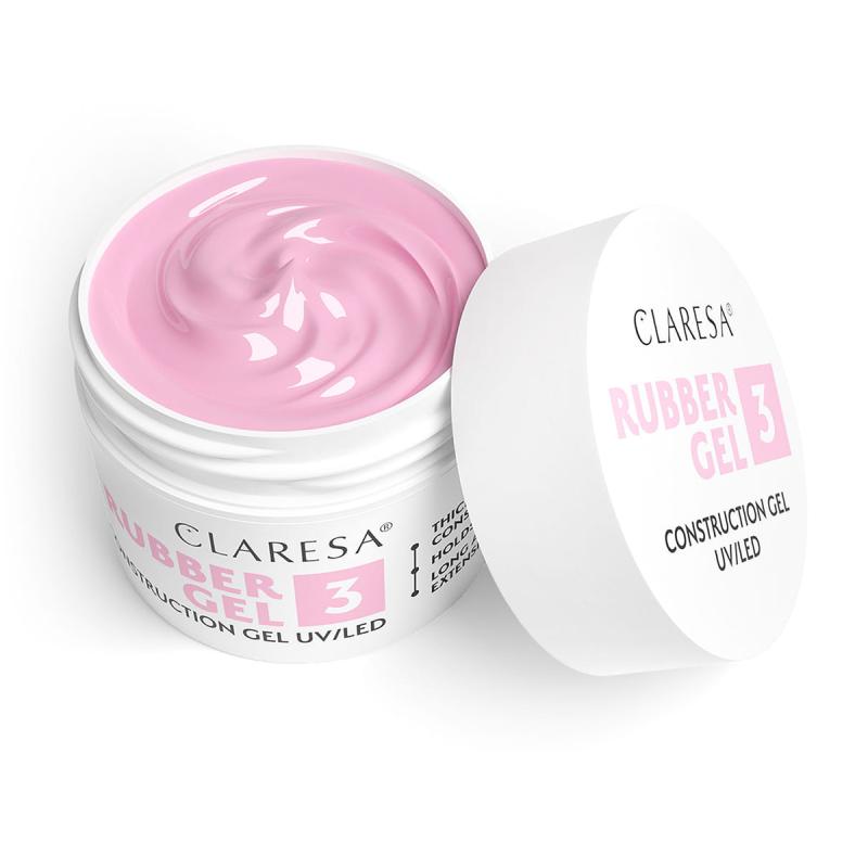 CLARESA STAVEBNÝ GÉL NA NECHTY Rubber gel 3 45g