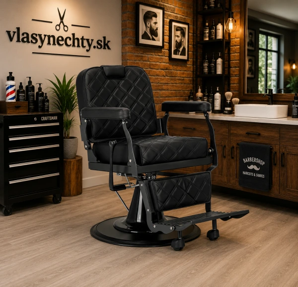 BARBERSKE KRESLO CARLOS ČIERNE