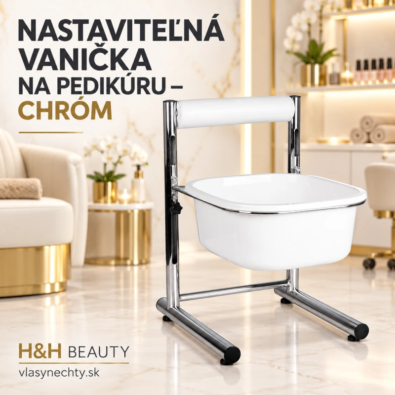 NASTAVITEĽNÁ VANIČKA NA PEDIKÚRU - CHROM