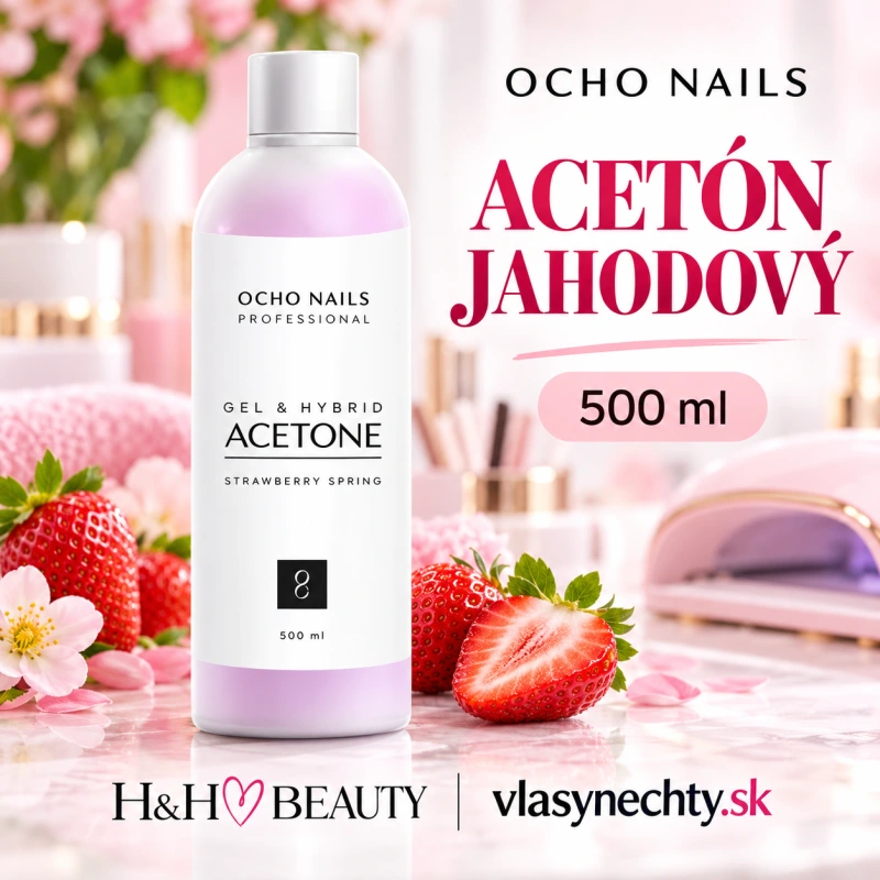 OCHO NAILS ACETÓN JAHODOVÝ 500 ML