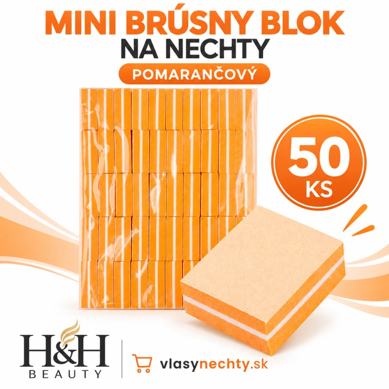 MINI BRÚSNY BLOK NA NECHTY POMARANČOVÝ 50 KS. PRC