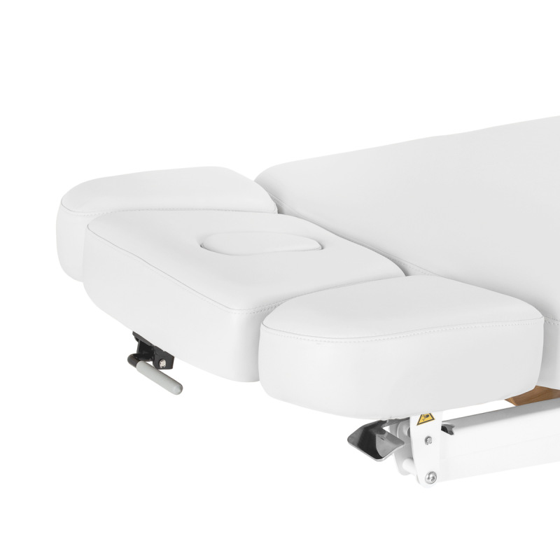 KOZMETICKÉ SPA LEHÁTKO Sillon Relax SPA, bielé s svetlo hnedou základňou 10