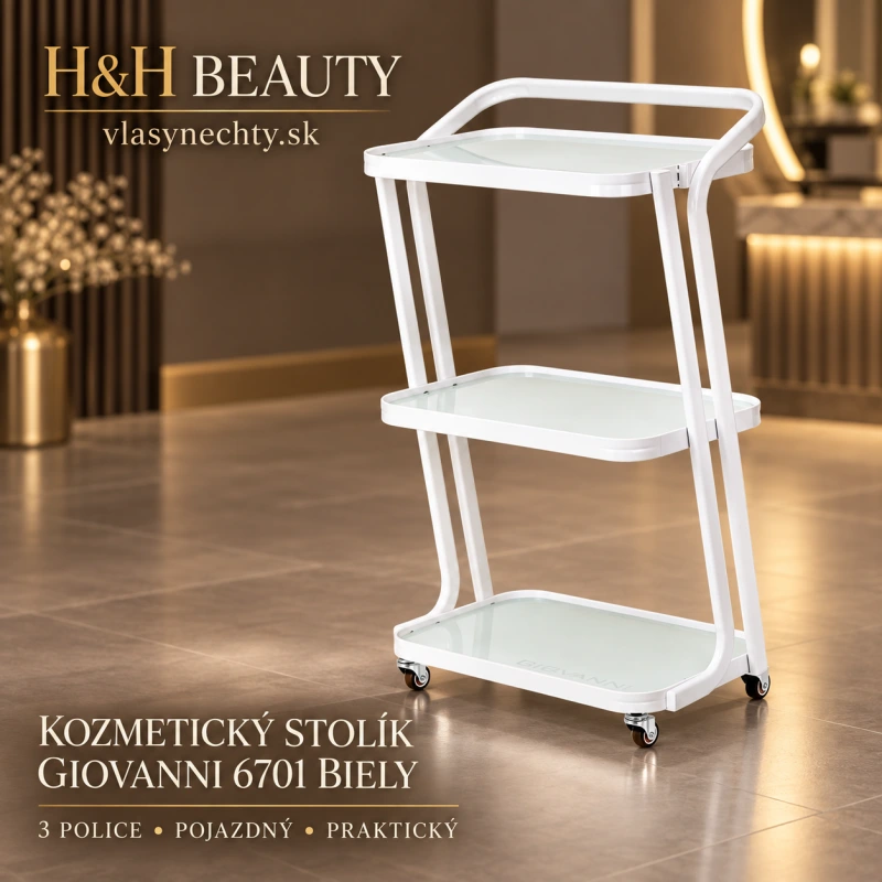 KOZMETICKÝ STOLIK Giovanni 6701 biely