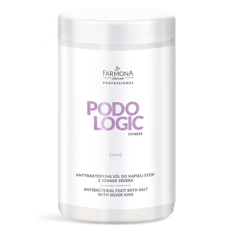 FARMONA PODOLOGIC FITNESS Antibakteriálna kúpeľová soľ na nohy s iónmi striebra 1400g 1