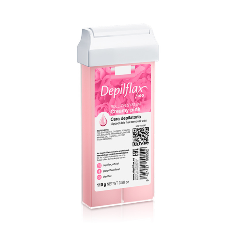 Depilflax 100 Creamy Pink – roll-on vosk na depiláciu 110 g