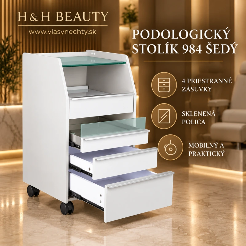 PODOLOGICKÝ STOLÍK 984 ŠEDÝ