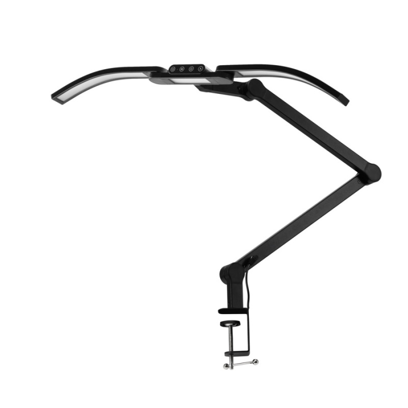 Lampa na manikúru Glow L05, ohnutá pre stolovú dosku, čierna 8