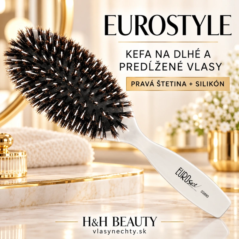 EUROSTILE KEFA NA DLHÉ ALEBO PREDLŽENÉ VLASY PRAVÁ ŠTETINA / SILIKÓN