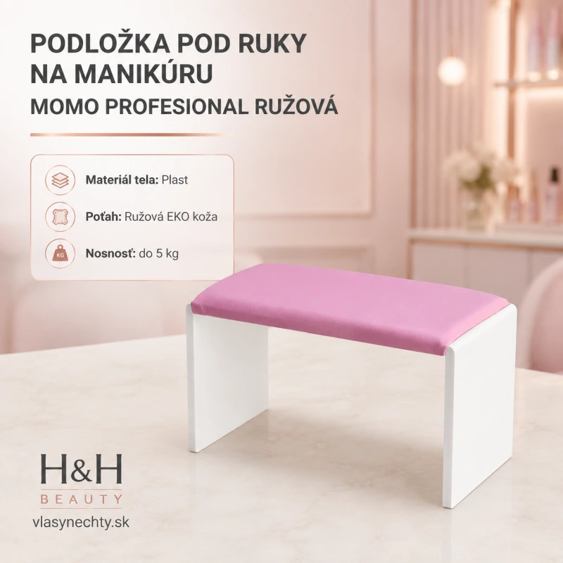 PODLOŽKA POD RUKY NA MANIKÚRU MOMO PROFESIONAL RUŽOVÁ