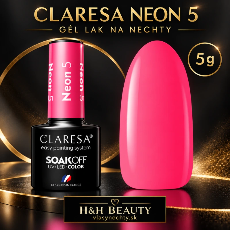 CLARESA GÉL LAK NA NECHTY NEON 5 - 5g