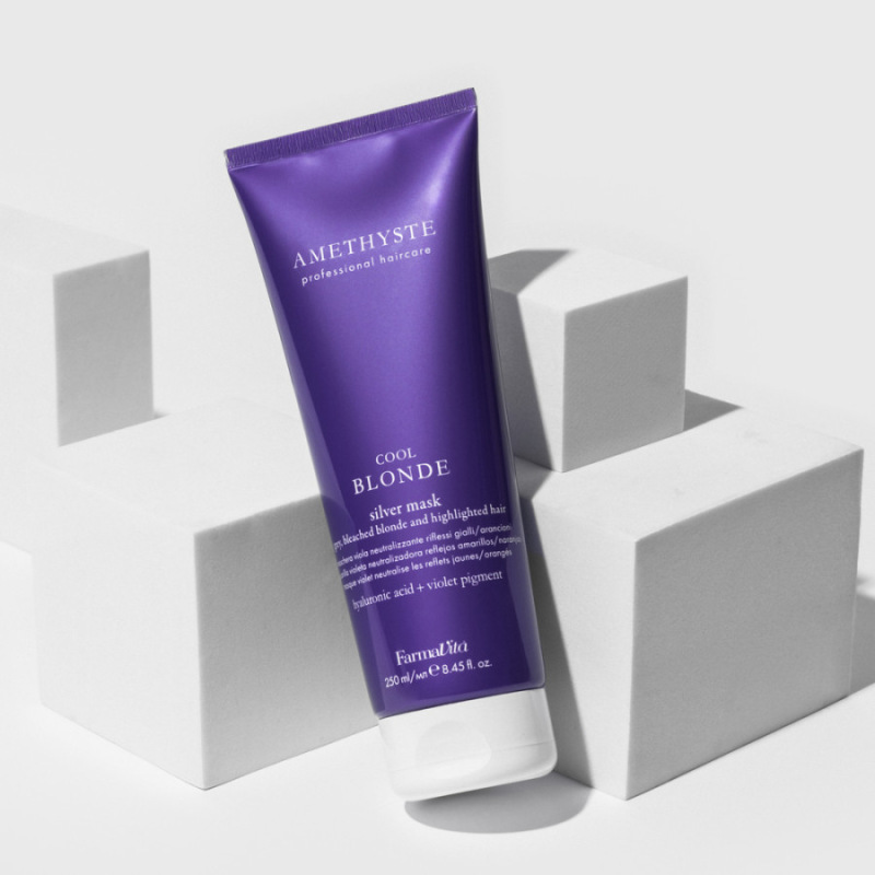 Farmavita AMETHYSTE BLONDE Cool Blonde Silver Mask 250ml 1