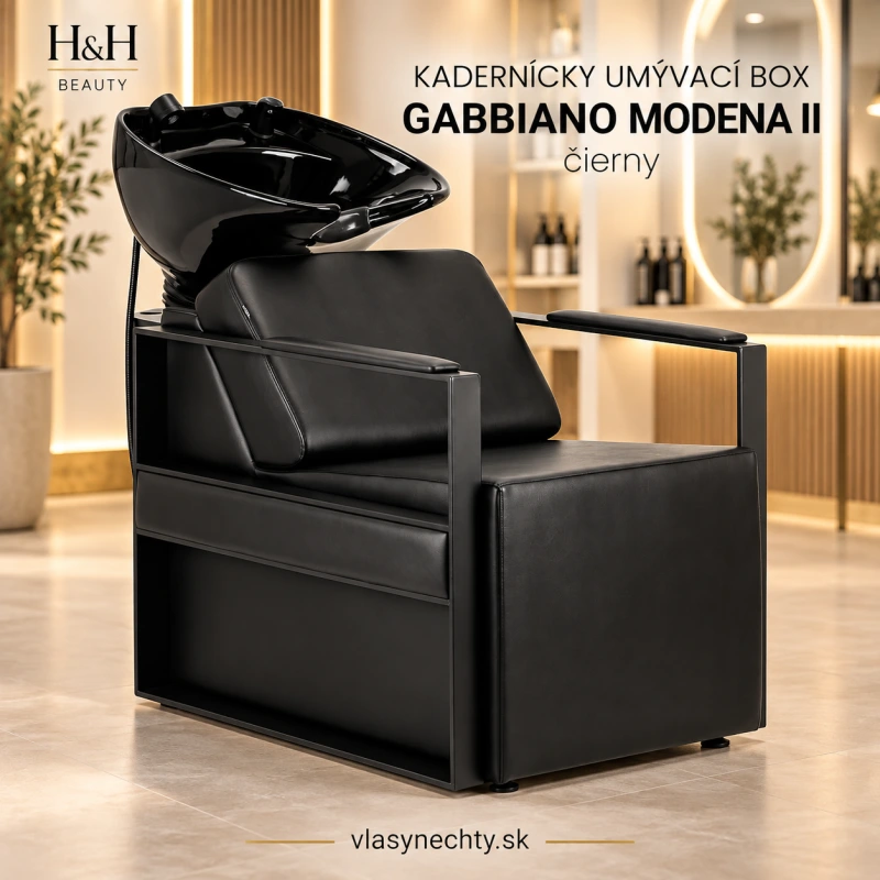 KADERNÍCKY UMÝVACÍ BOX GABBIANO Modena II čierny